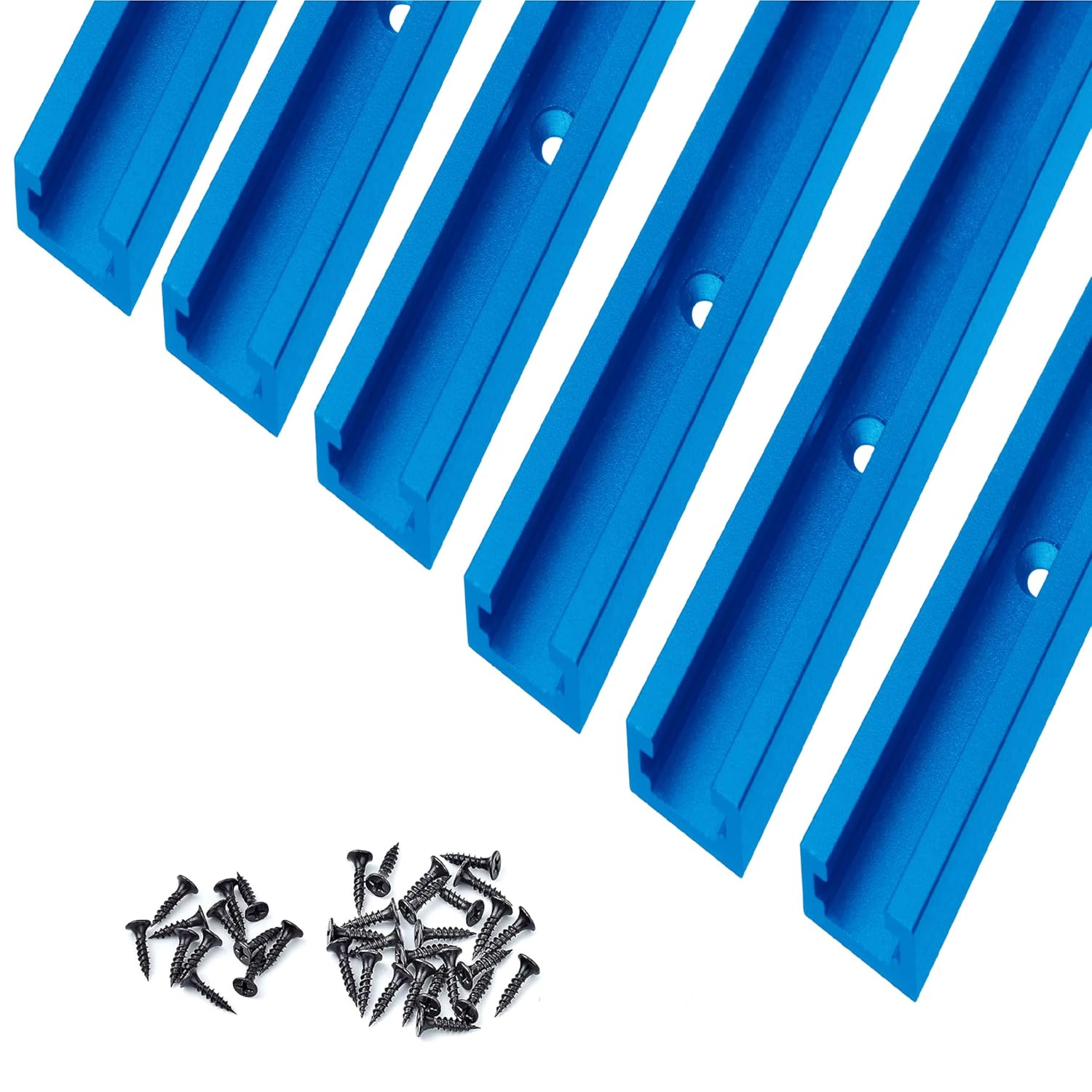 Aluminum 24 Inch T-Track with Screws for Woodworking Projects