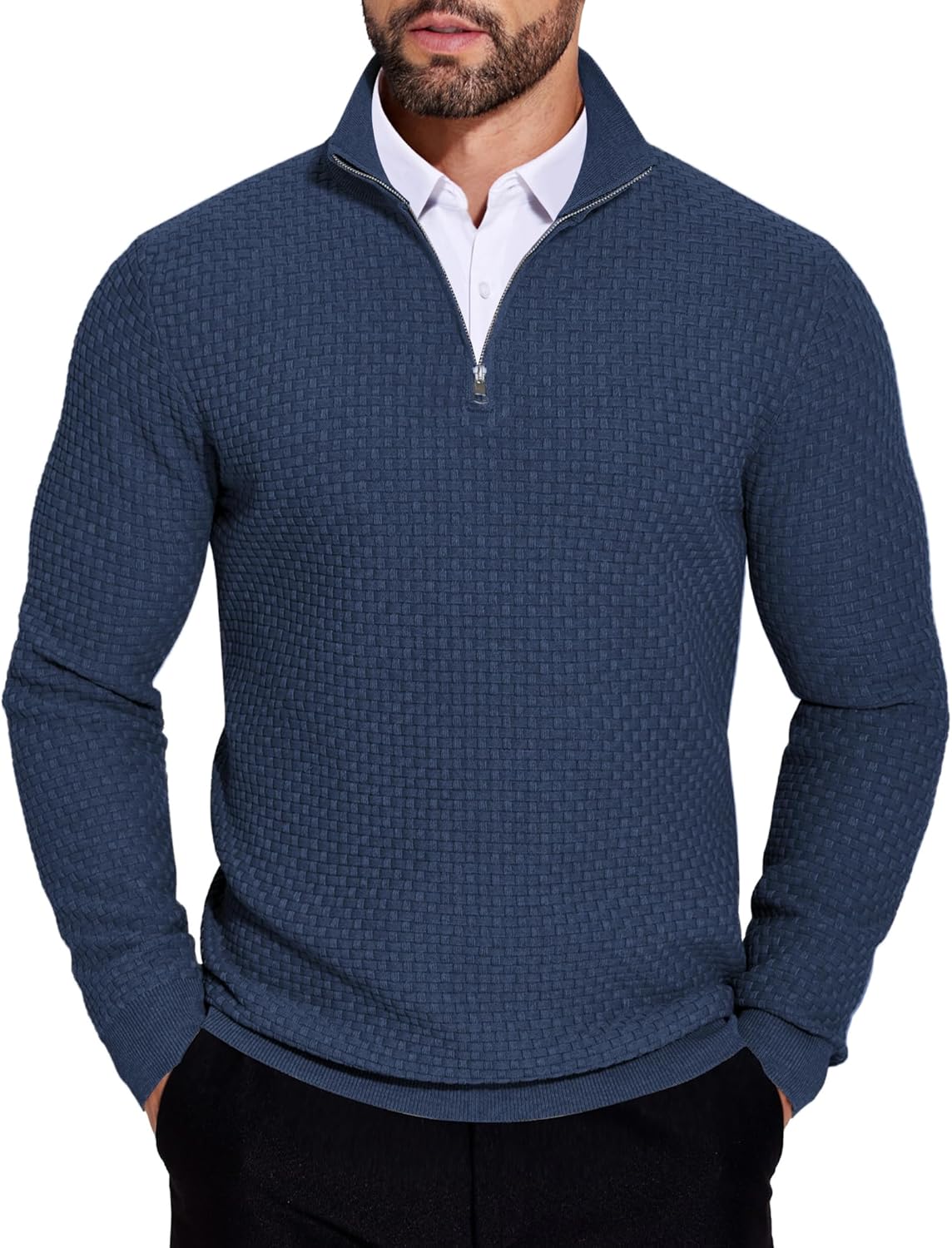 Men's Quarter Zip Sweaters for Casual Style and Comfort