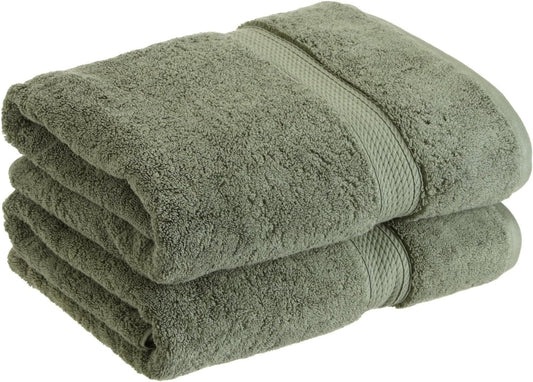 Superior Egyptian Cotton Pile Bath Towel Set of 2, Ultra Soft