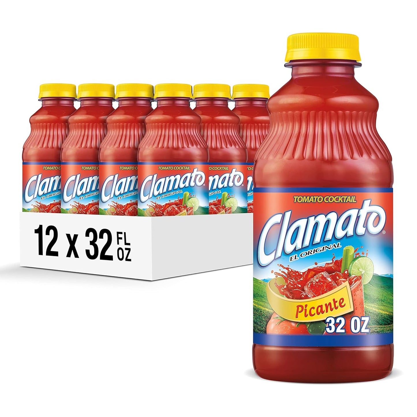 Clamato Picante Tomato Cocktail - Spicy Mixer for Drinks