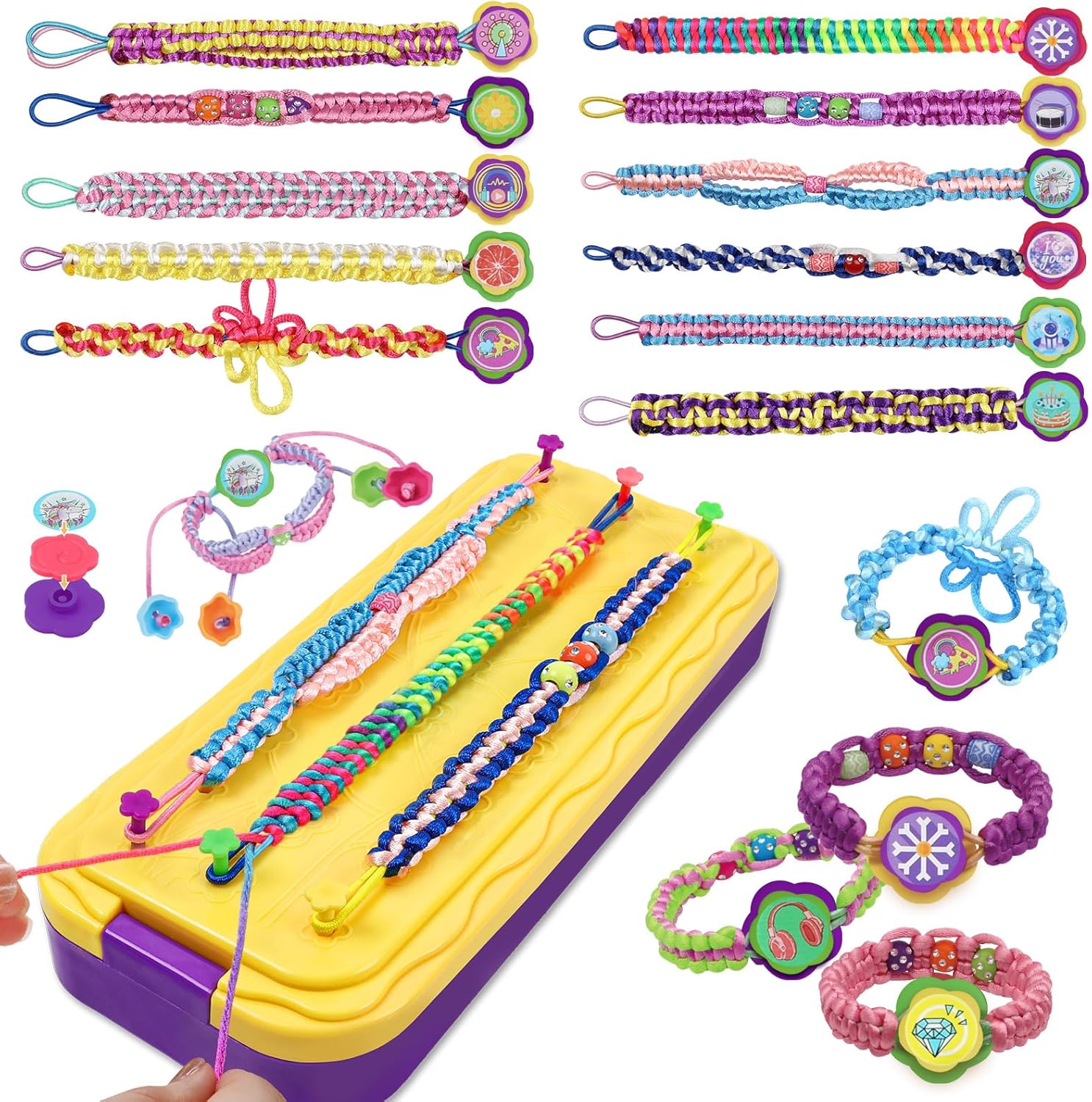 Friendship Bracelet Making Kit for Kids - Fun DIY Craft Set