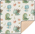 Kigai Cute Dragon Baby Play Mat 50 in x 50 in - Soft Waterproof