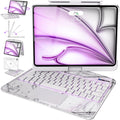 Intermerge Clear Keyboard Case for iPad Air 13 and Pro 12.9