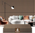 4 Pack Wood Panels for Wall 47.2in x 23.6in - Modern Acoustic Slat