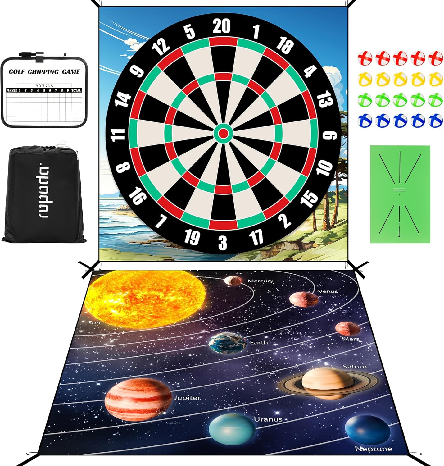 Giant Size Golf Chipping Targets for Home Practice