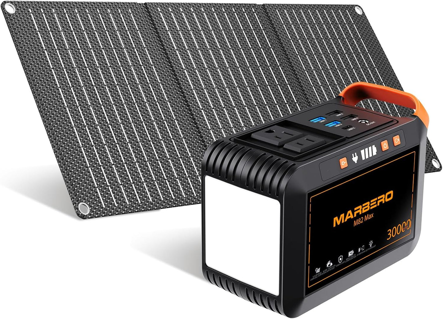 MARBERO Solar Generator + Panel Bundle - Portable Power for Outdoor Fun!