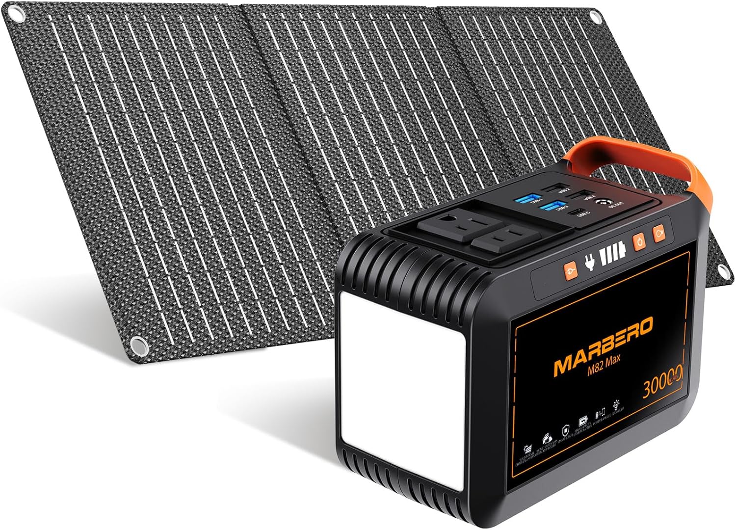 MARBERO Solar Generator + Panel Bundle - Portable Power for Outdoor Fun!