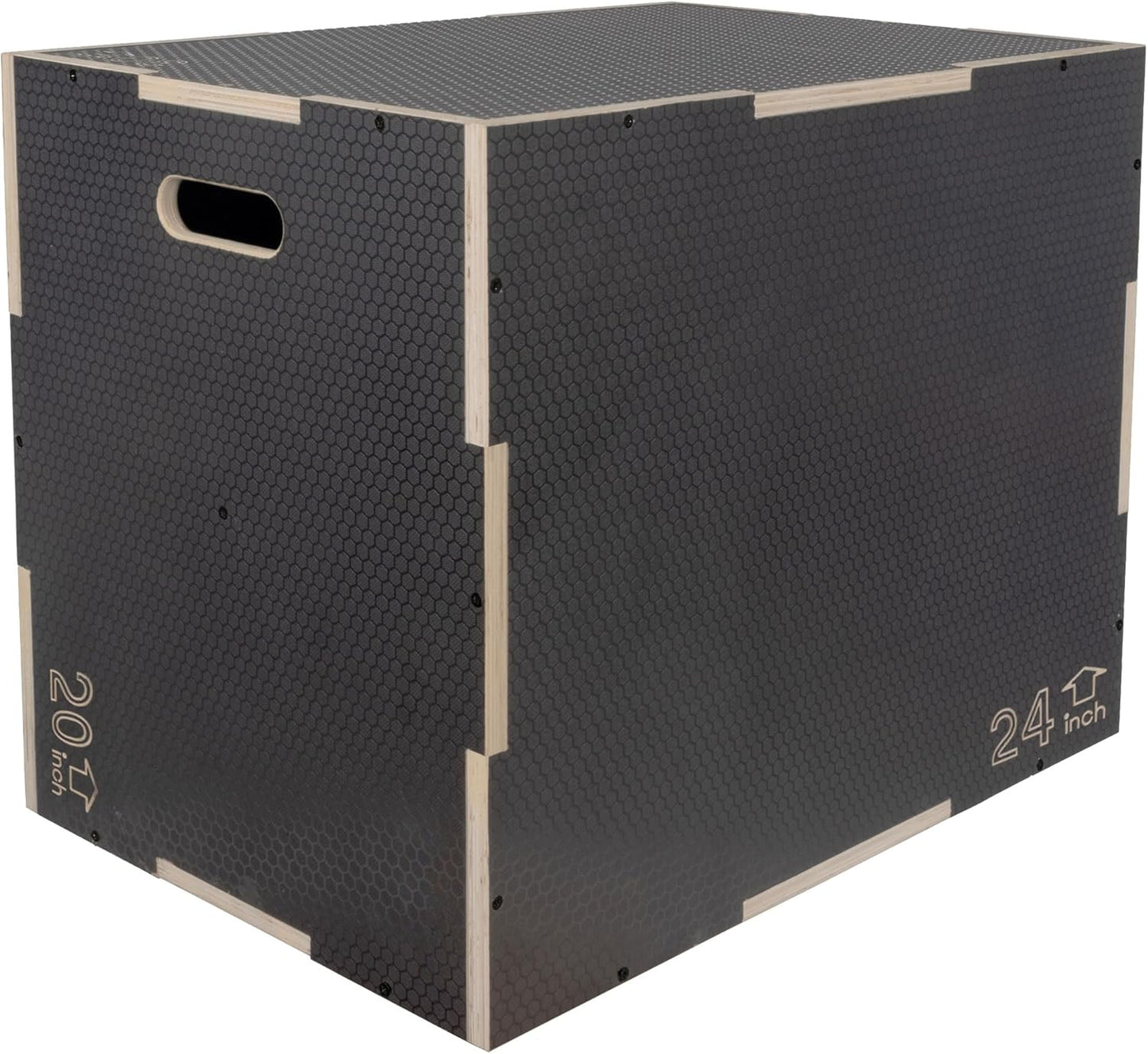 3 in 1 Non-Slip Wooden Plyo Box for Jumping Exercises