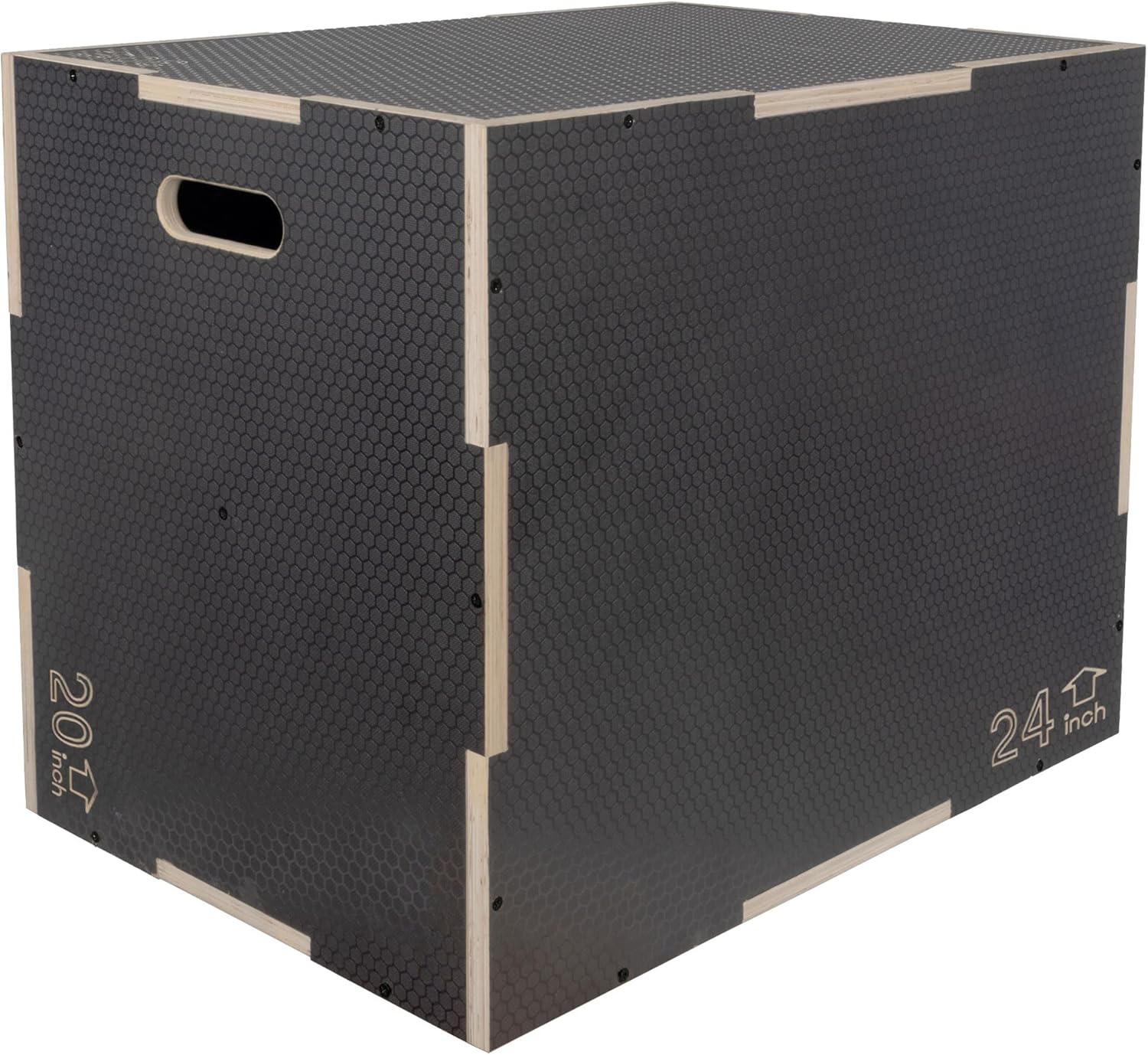 3 in 1 Non-Slip Wooden Plyo Box for Jumping Exercises