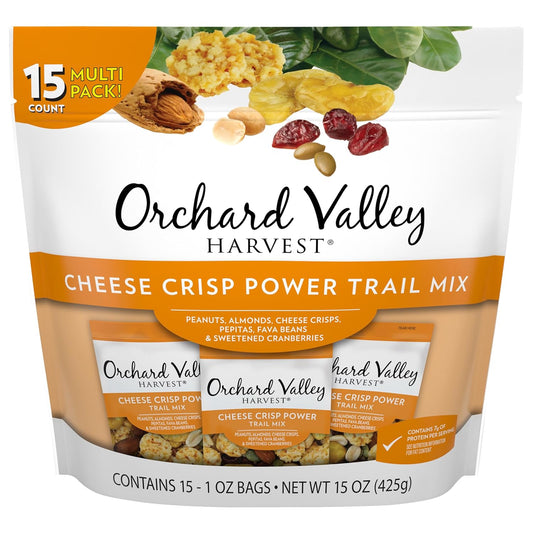 Cheese Crisp Power Mix: 7g Protein, 2g Fiber, 15 Snack Packs