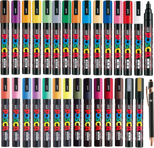 Uni Japan Paint Marker FULL RANGE Bundle Set by Posca