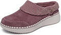 Skechers Womens Wilshire BLVD Cloudy Skies Suede Mule - Cozy Fit