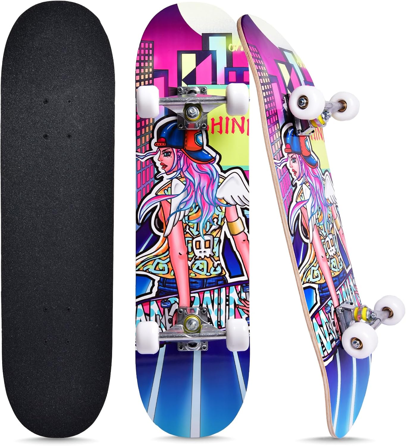 Skateboards for Beginners Kids and Adults - Durable 31ft' Board