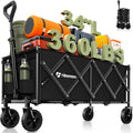 34in Extra Long Collapsible Wagon Cart - Lightweight 360lb Capacity