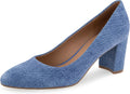 Aerosoles Betsy Pumps - Comfortable Almond Toe Block Heel