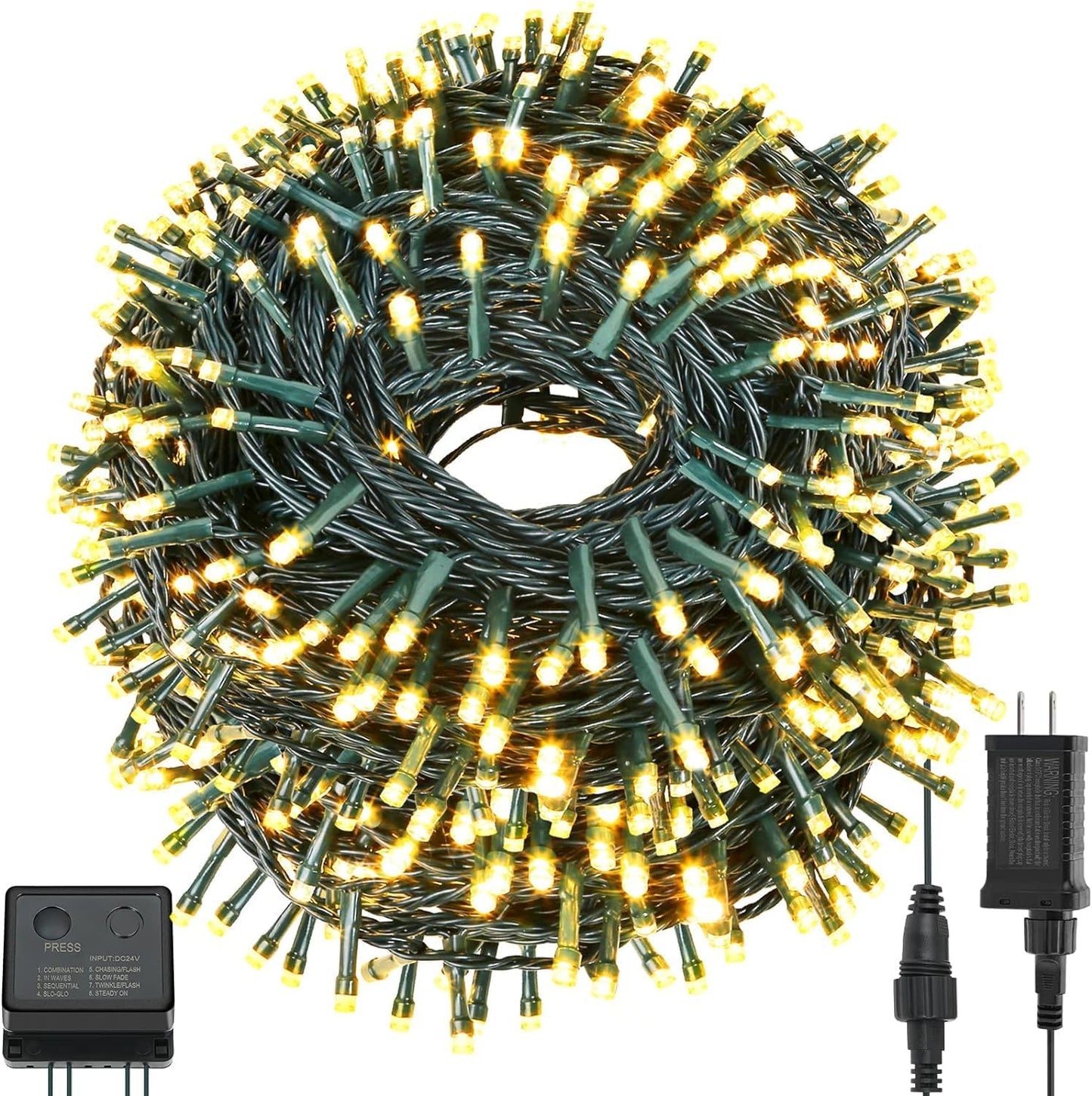 QUWIN Led Outdoor Christmas String Lights for Festive Decor