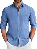COOFANDY Men's Long Sleeve Button Down Shirt - Wrinkle Free Casual out