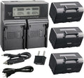 Kastar Battery 3 Pack and LCD Dual Fast Charger - Reliable Power