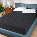 Queen Quilted Fitted Mattress Pad - Cooling, Fits to 15 in