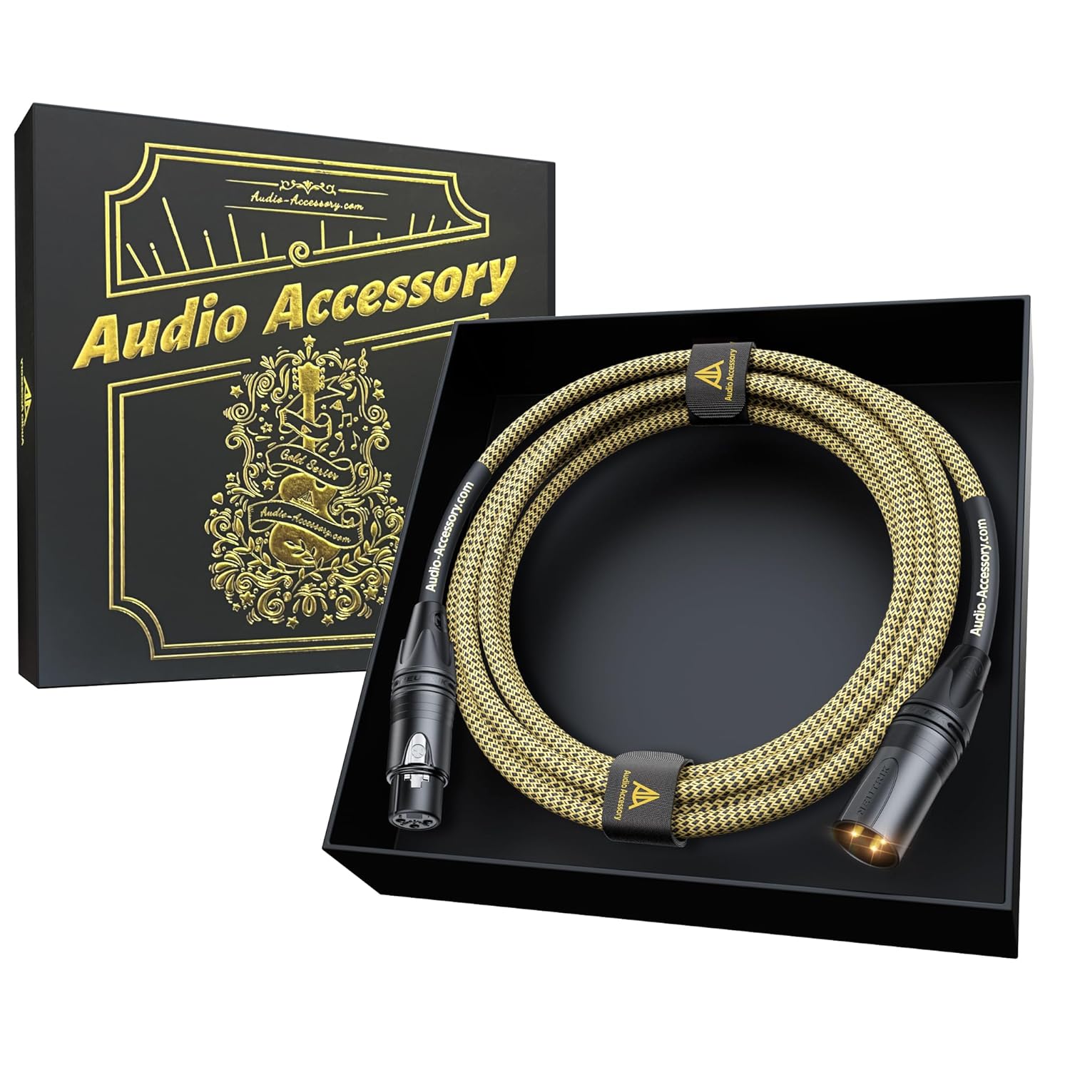 Gold Series Star Quad XLR Cables with Neutrik Connectors 10ft