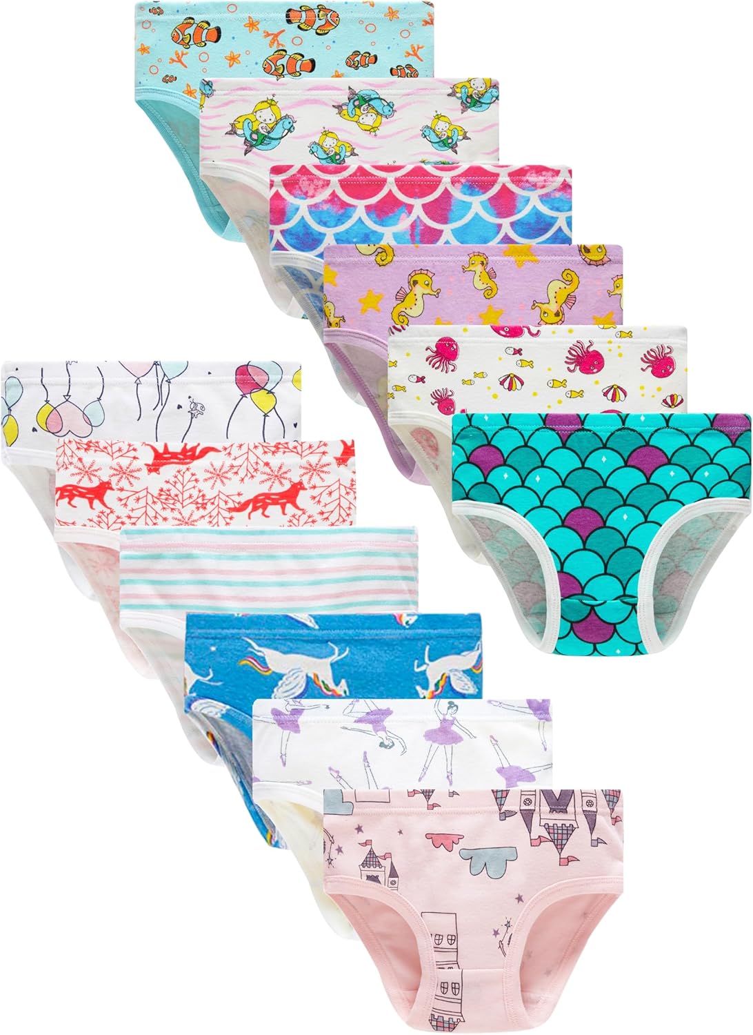 Cadidi Dinos Baby Soft Cotton Underwear for Little Girls