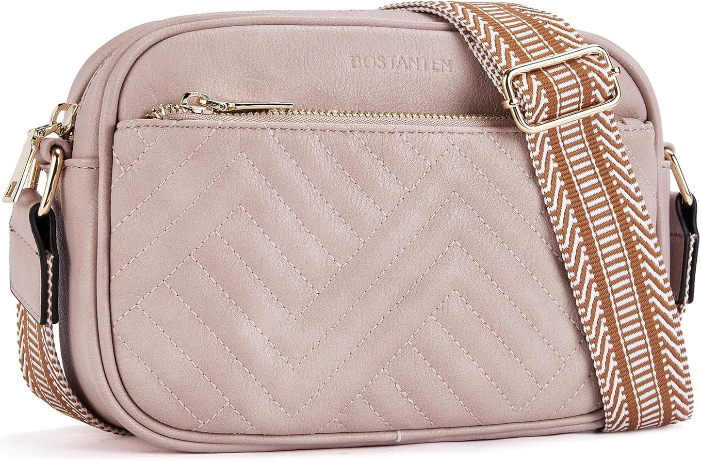 BOSTANTEN Quilted Crossbody Bags for Women - Stylish Vegan Leather