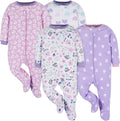 Onesies Brand 4-Pack Sleep 'N Play Footies: Cozy Babygirl Essentials