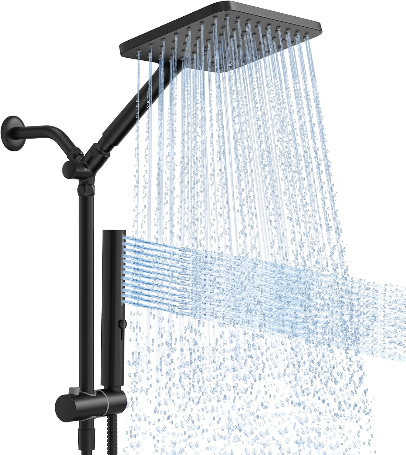High Pressure Rainfall Shower Head Combo with Handheld Spray