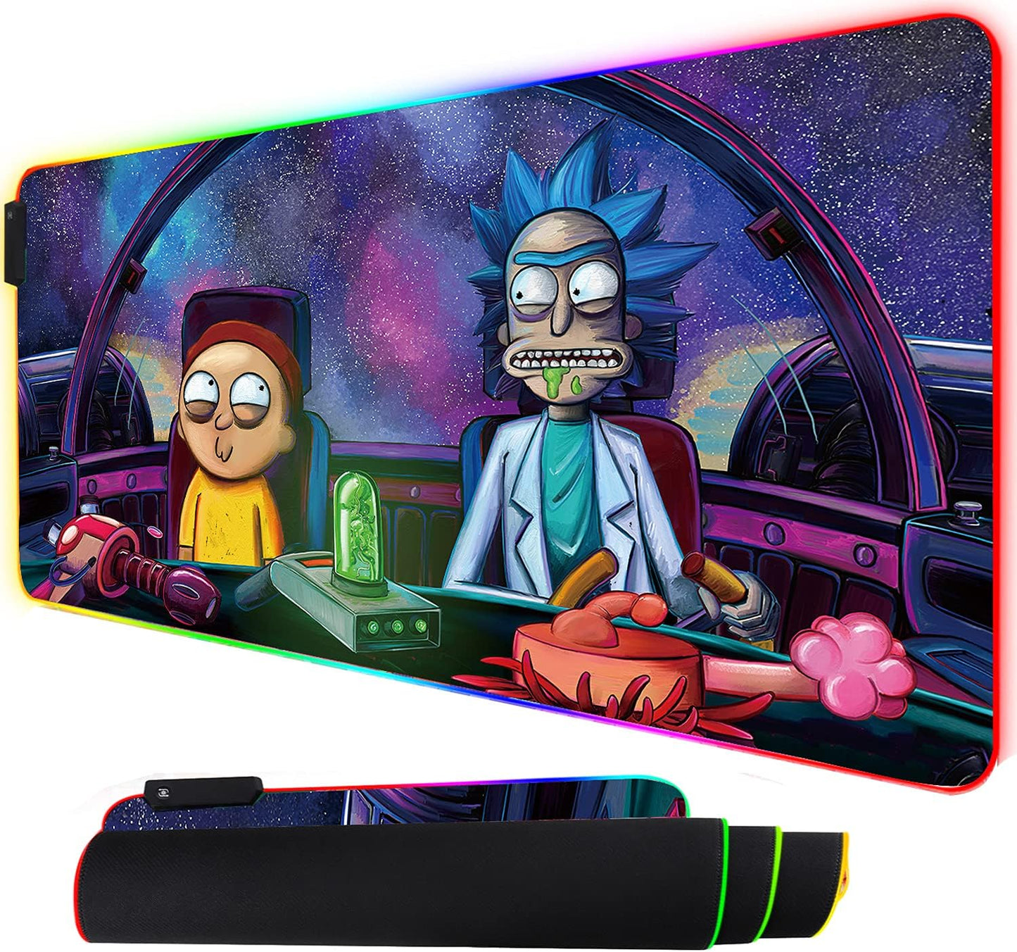 Vibrant RGB Gaming Mouse Pad - Ultimate Desk Upgrade!