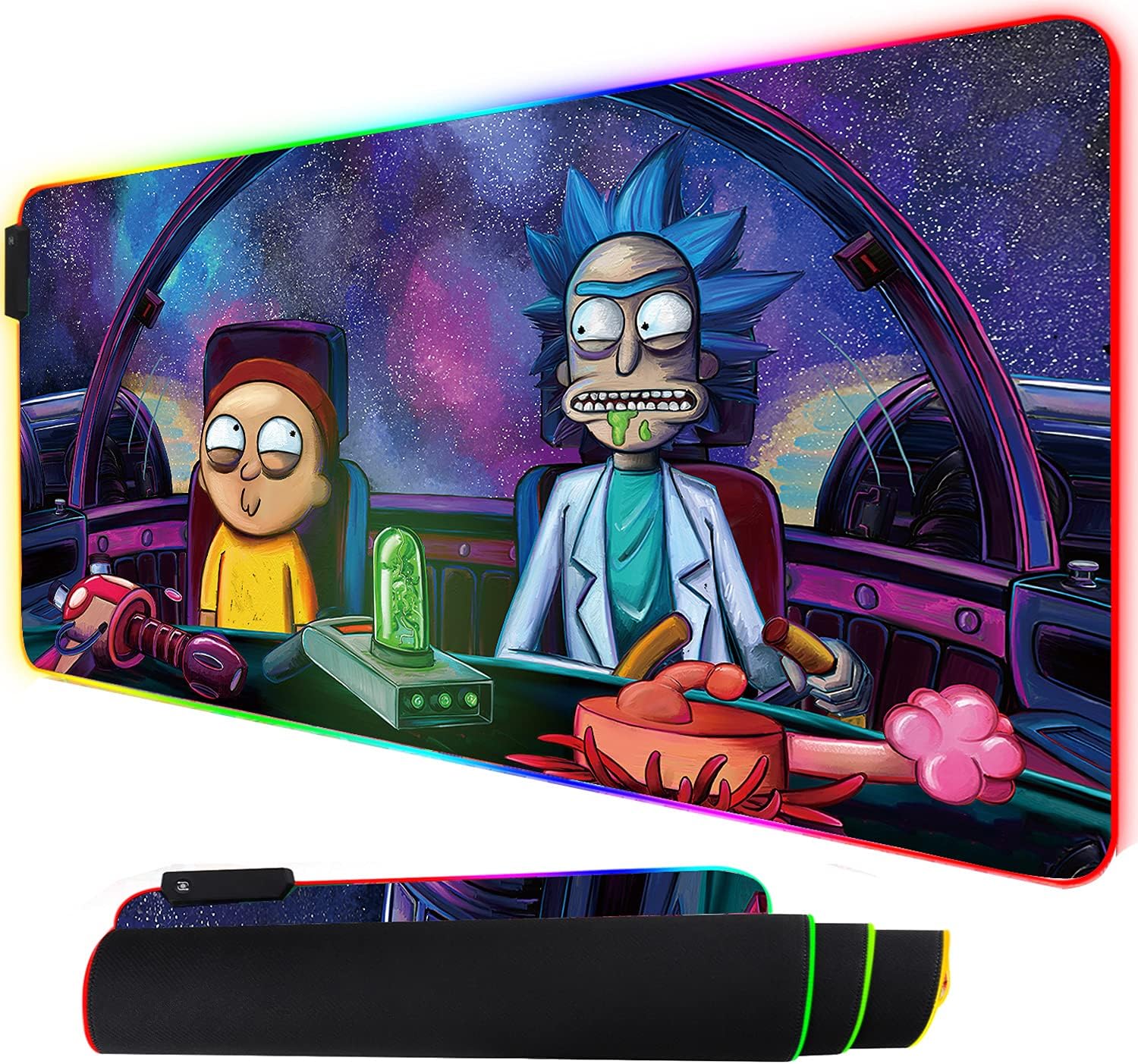 Vibrant RGB Gaming Mouse Pad - Ultimate Desk Upgrade!