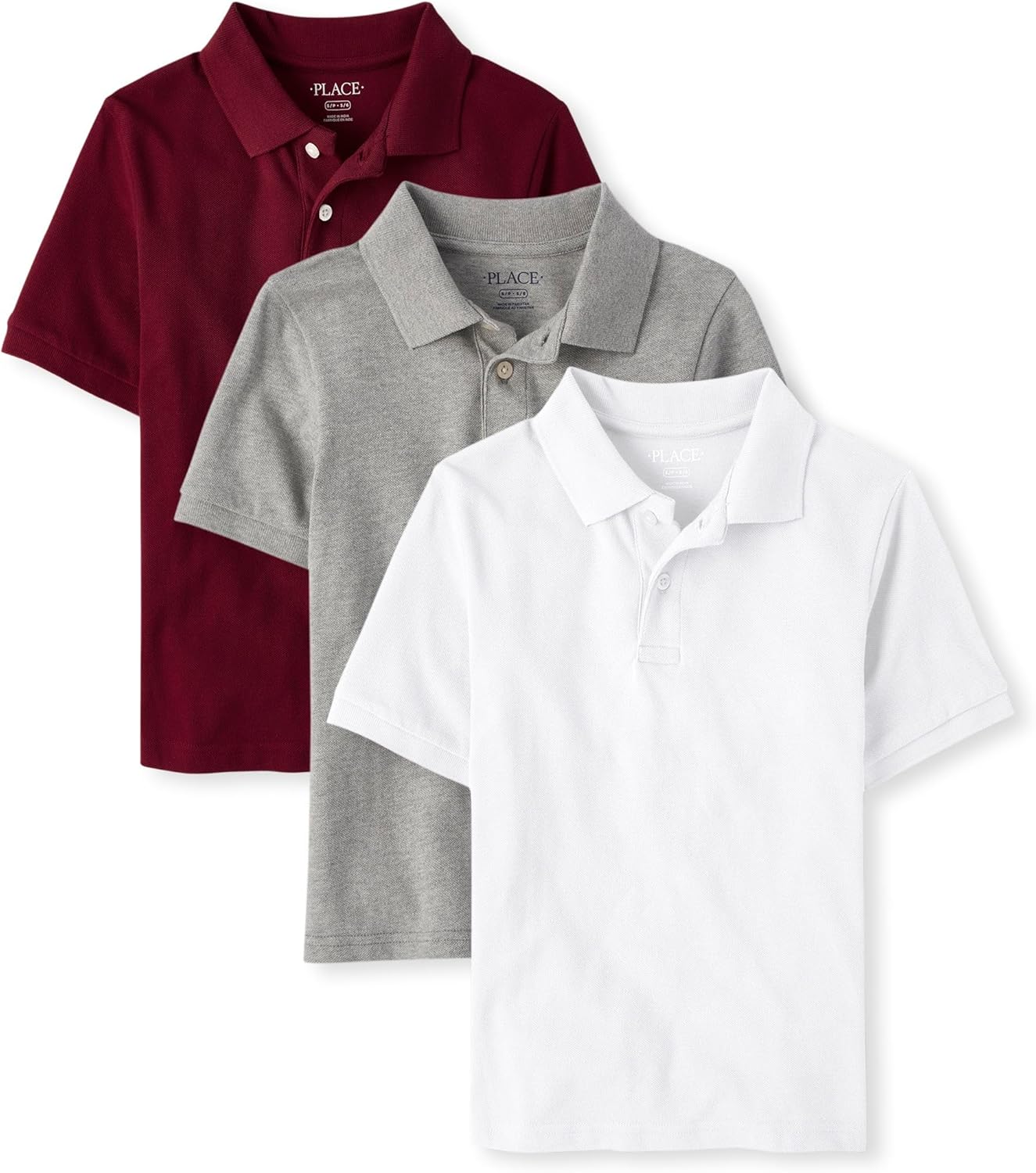 Boys Multipack Short Sleeve Pique Polo for Everyday Style