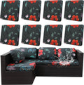8Pcs Outdoor Cushion Covers Waterproof for Stylish Patio Furniture