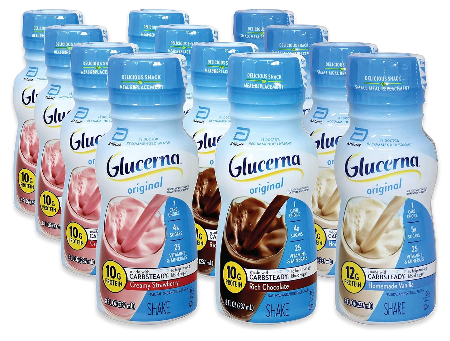 Niro Assortment of Glucerna Original Shake - 12 Pack Variety
