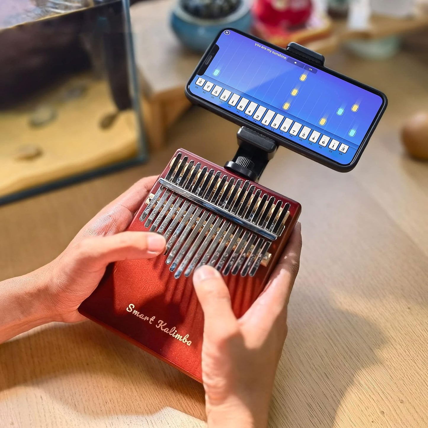 Smart Kalimba 17 Keys Portable Finger Piano for Beginners