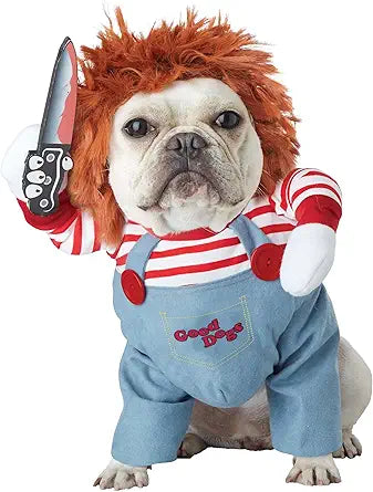 Deadly Doll Dog Costume for Medium Dogs by California Costumes