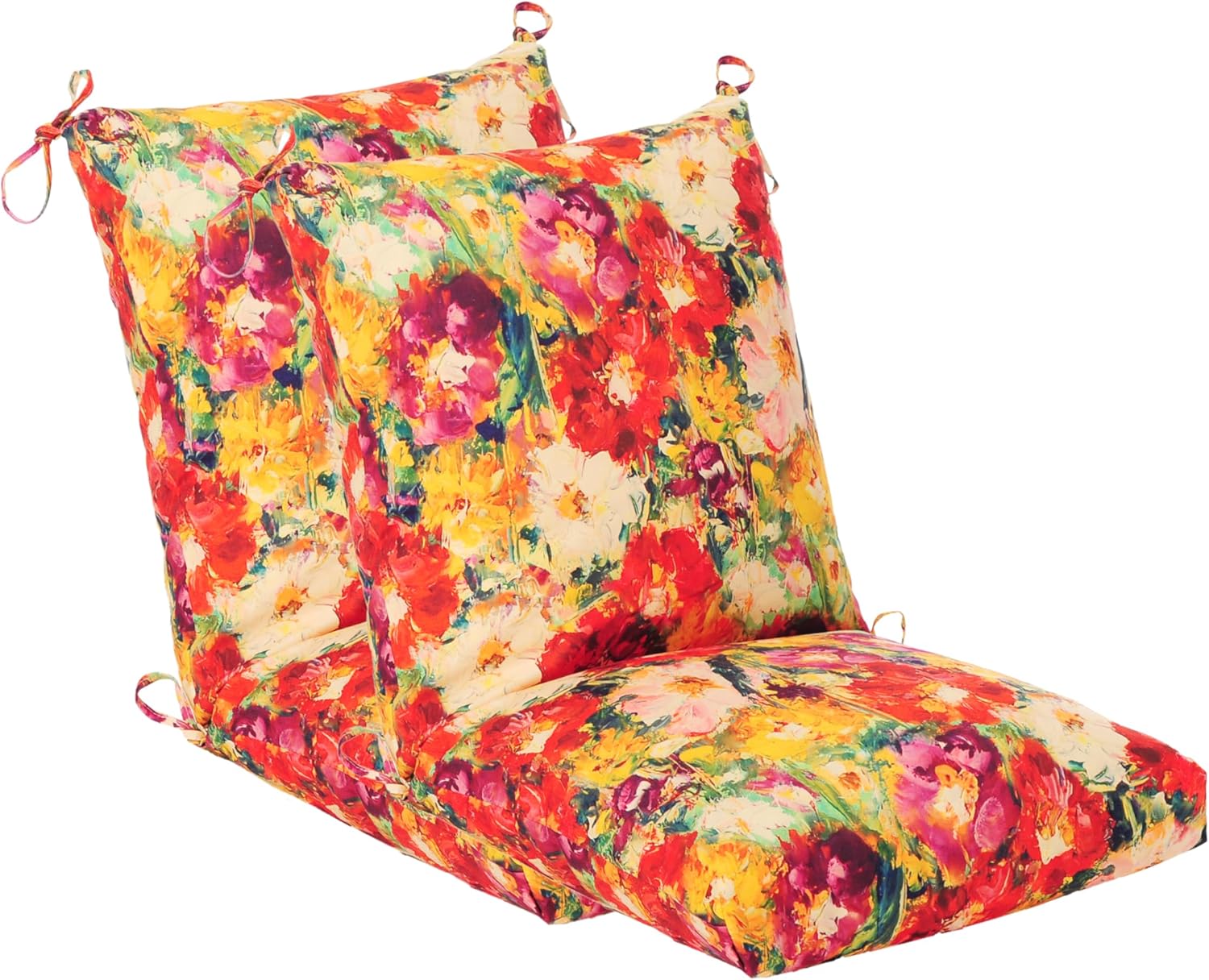 Set of 2 Outdoor Dining Chair Cushions for Patio Furniture