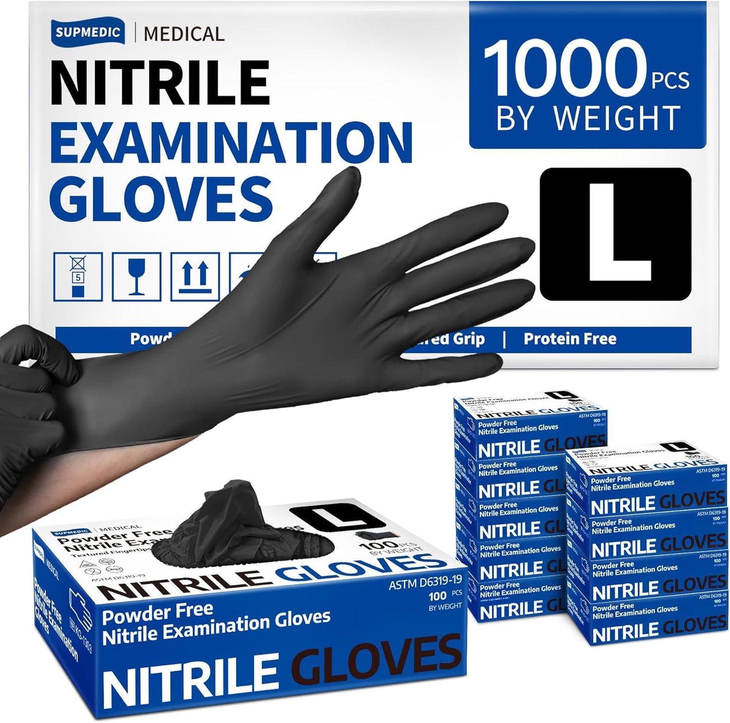 Medical Soft Max Nitrile Exam Gloves - 1000Pcs Latex-Free