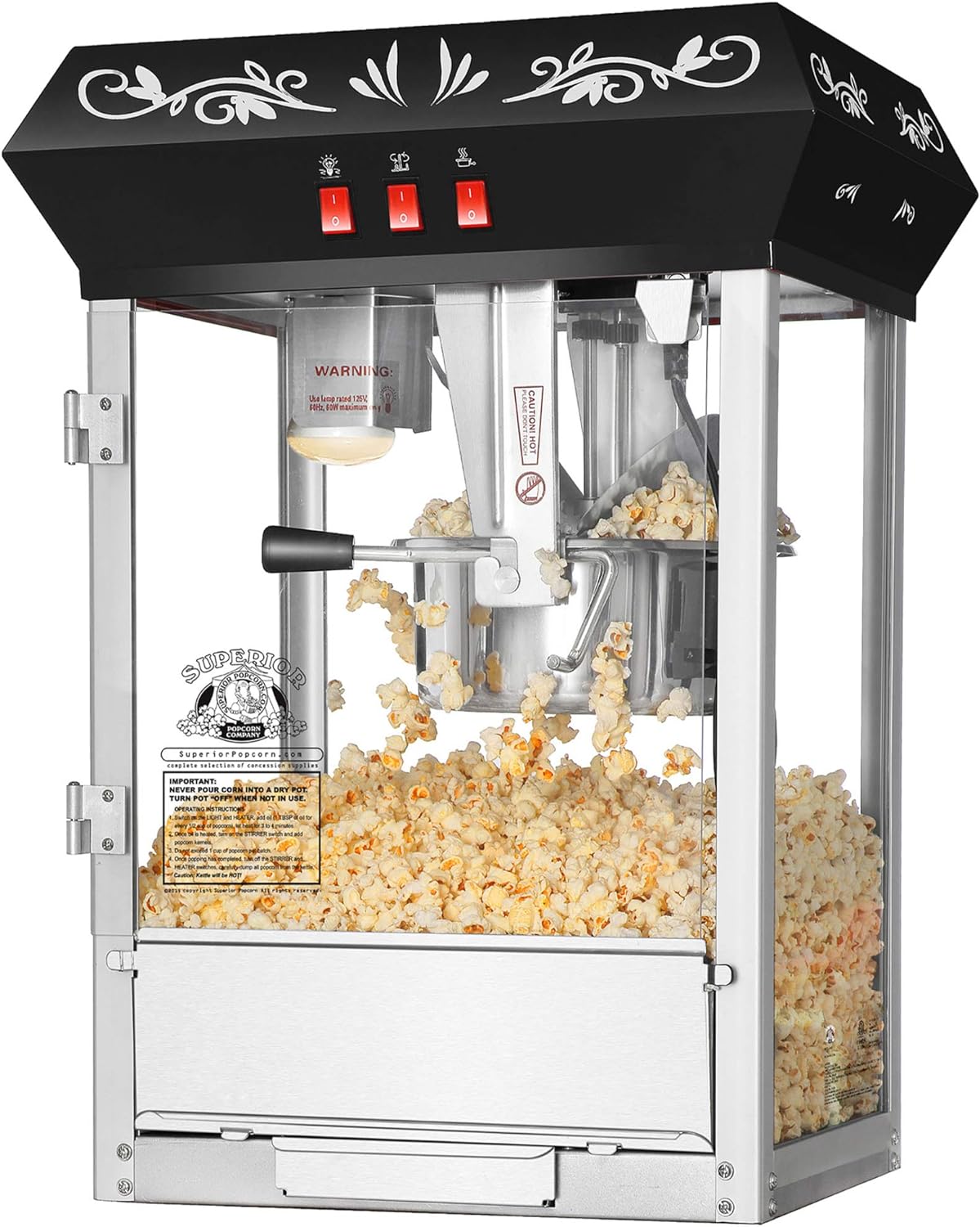 8oz Antique Popcorn Machine by Superior Popcorn Co.