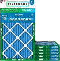 16x24x1 Air Filter MERV 13 Optimal Smoke & Allergy Defense - 6 Pack