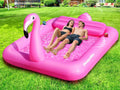 Luxury Flamingo Inflatable Tanning Pool for 2 Person - Spacious Pink