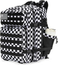 25L Tactical Military Backpack for Men and Women - Black White
