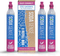 Soda Sense Easy Connect 60L CO2 Canister 3 Pack - Quick Connect
