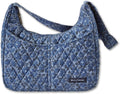 Blakely Hobo Shoulder Bag - Lightweight Quilted Floral Purse