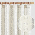 Boho Stripe Curtains for Living Room by jinchan - 96 Inch