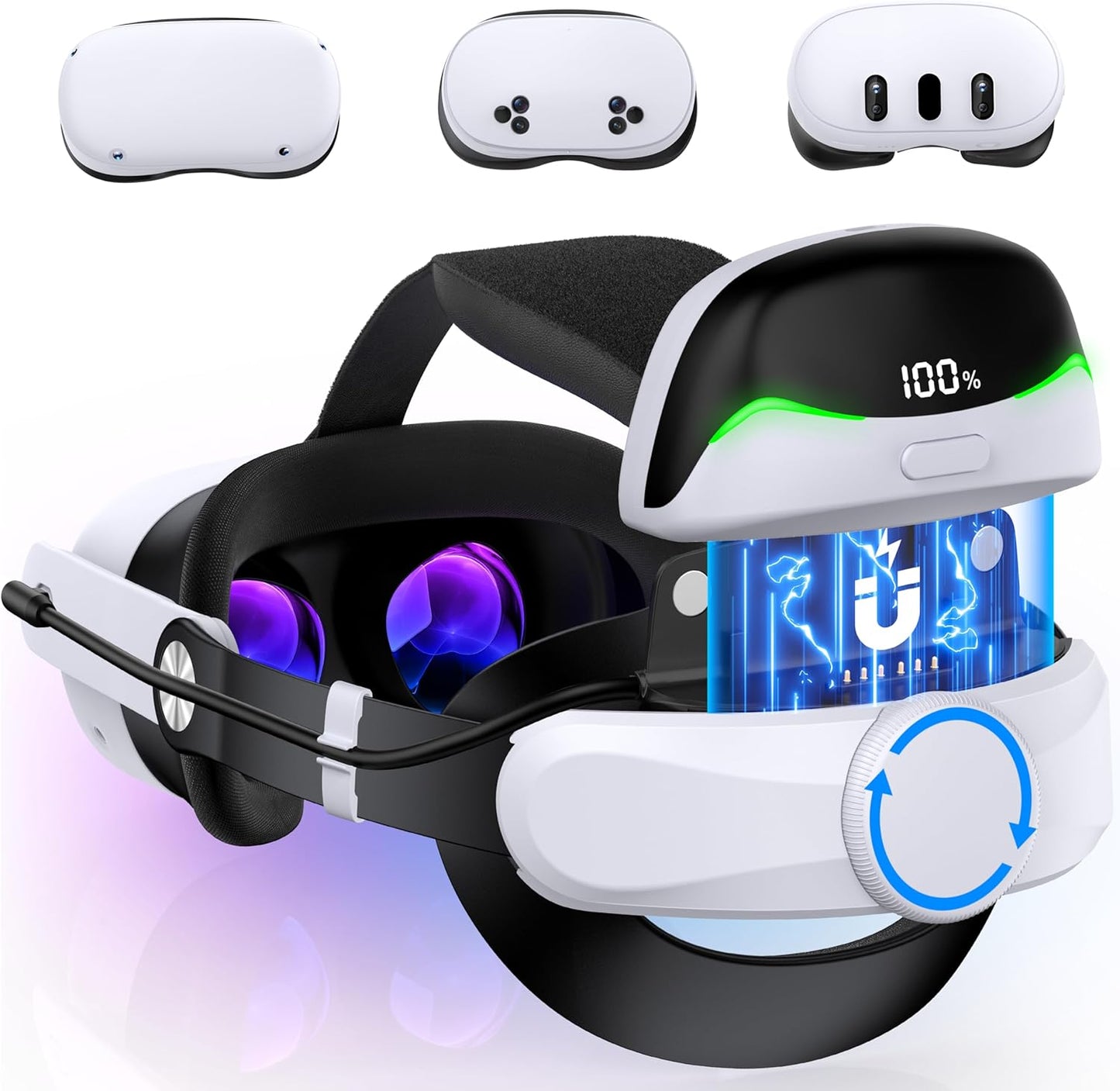 Head Strap for Meta Quest 3S/3/2 with Upgraded Comfort Features