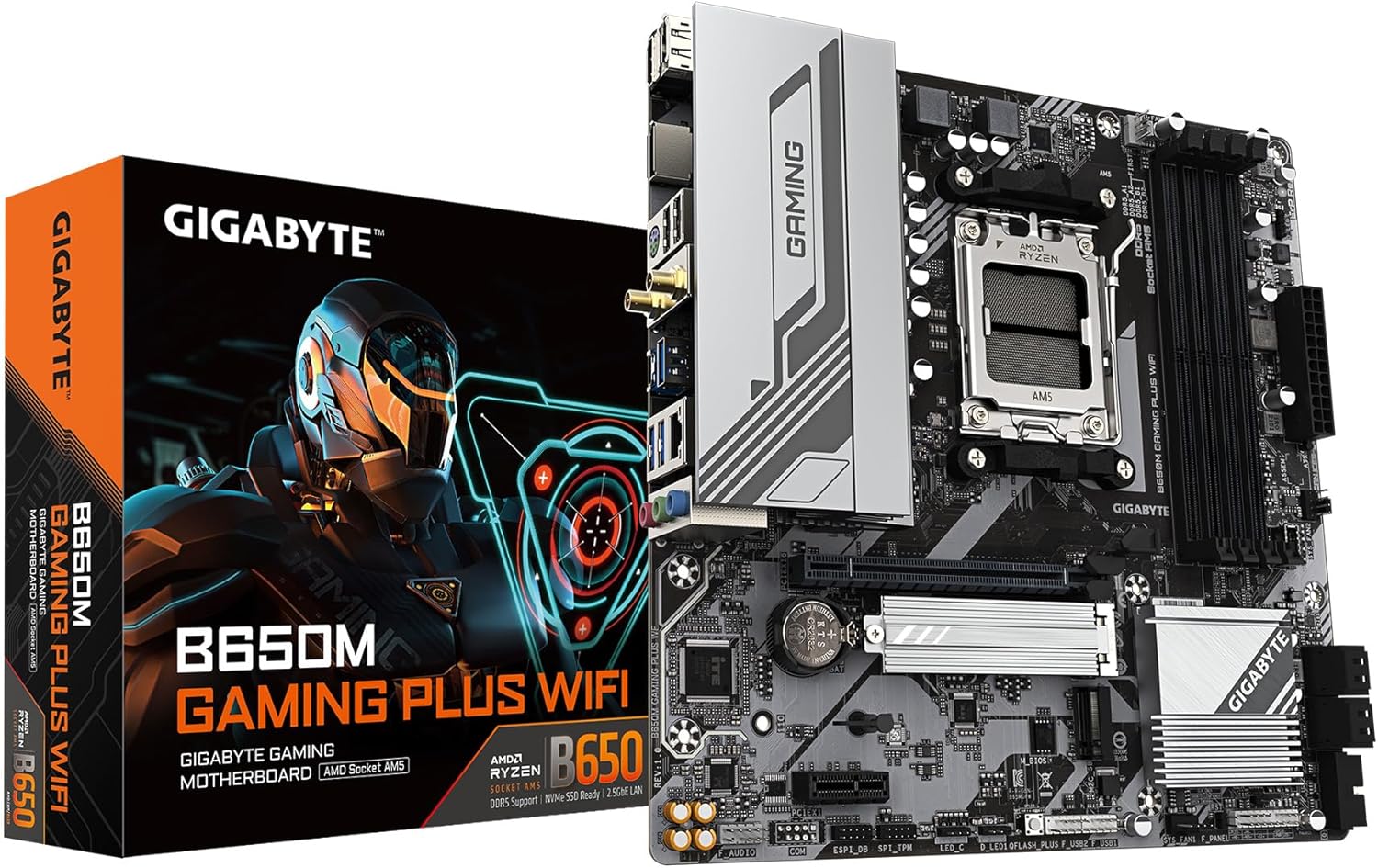 GIGABYTE B650M Gaming Plus WiFi AM5 Motherboard for Gamers