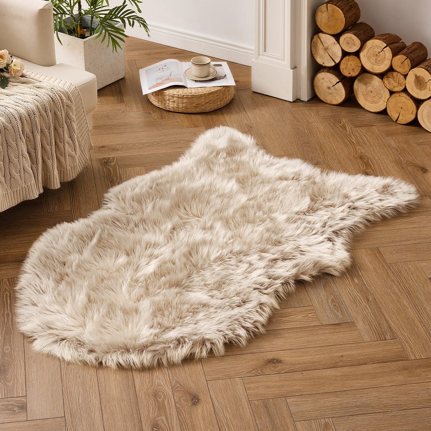 MIULEE Luxury Super Soft Fluffy Area Rug for Cozy Spaces