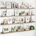 72 Inch Wall Shelves Set of 4 - Long Picture Ledge for Display