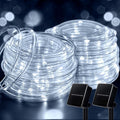Solar String Lights Outdoor 2 Pack 72 ft 200 LED - Pure White