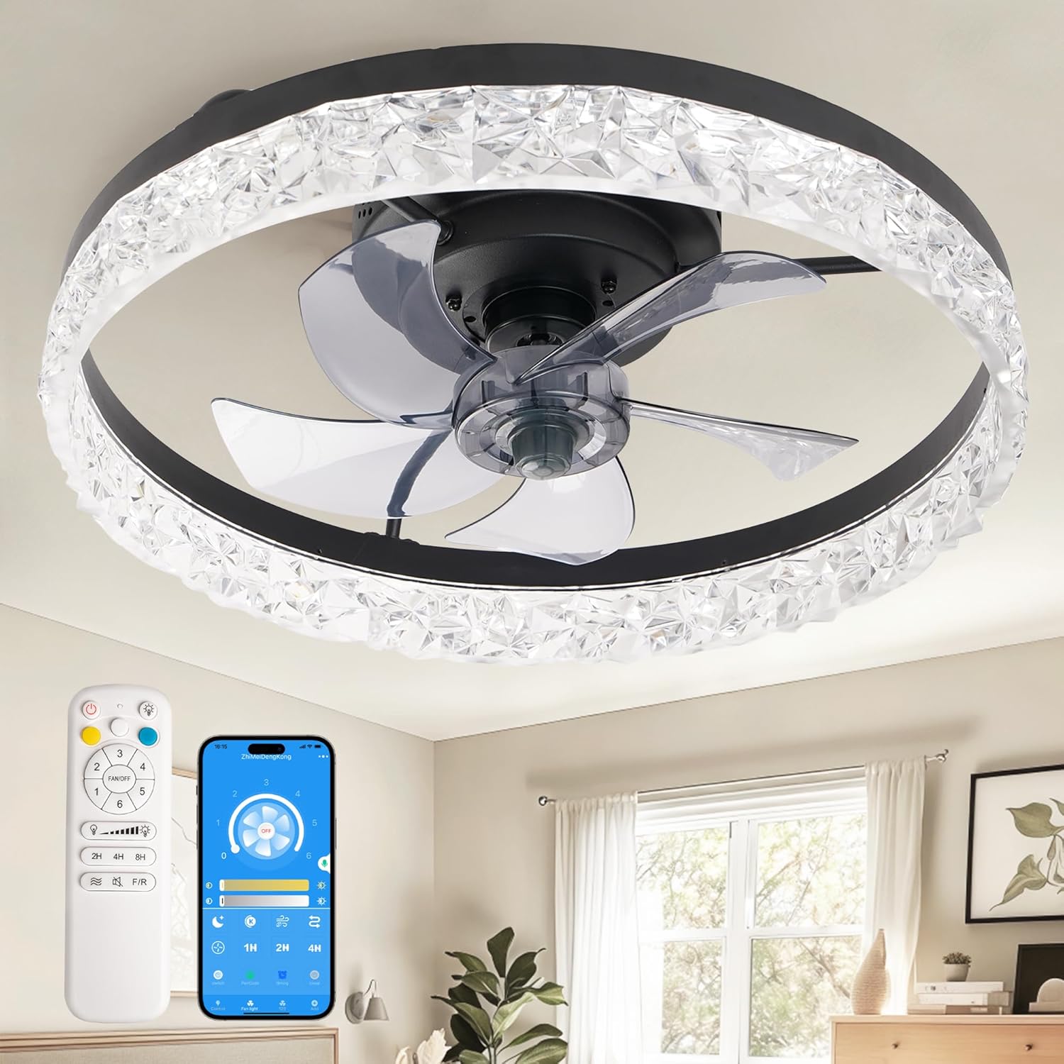 Elegant Ceiling Fans with Lights and Remote for Any Room